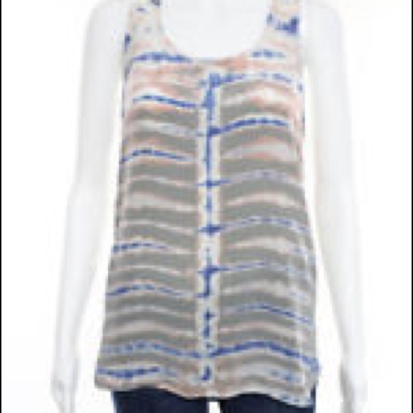 Cynthia Rowley tie dye silk tank - Picture 3 of 6